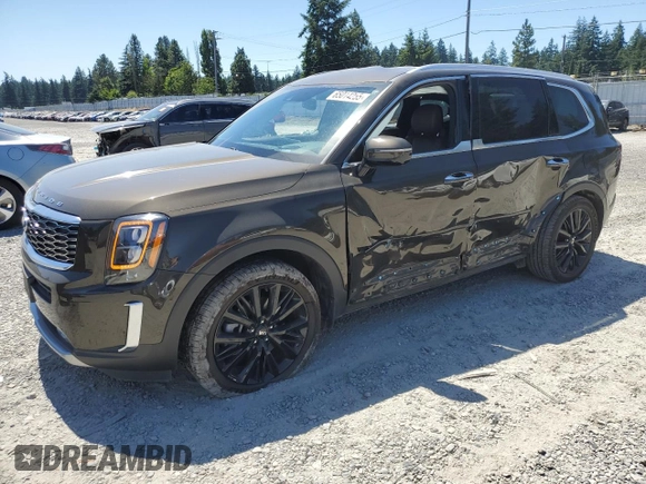 2020 Kia Telluride SX z VIN 5XYP5DHC6LG051409, wystawiony jako Copart lot #65014255 z przebiegiem 43 092 mil mil oraz Szkoda całkowita • Salvage title. Historia ofert i sprzedaży dostępna na DreamBid. Obrazek 1.