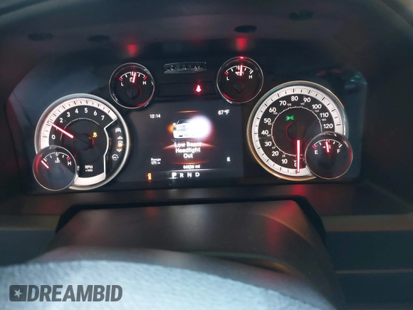 2021 Ram 1500 Warlock with VIN 1C6RR7GG9MS571707, listed as a IAAI auction lot 42218509 with 64,539 mi miles and . Bid and sale history available at DreamBid. Image 7.