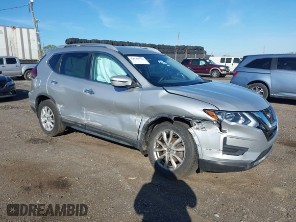 2018 Nissan Rogue SV with VIN KNMAT2MV9JP595095, listed as a IAAI auction lot 42110732 with 66,622 mi miles. Bid and sale history available at carsss.com. Image 1.