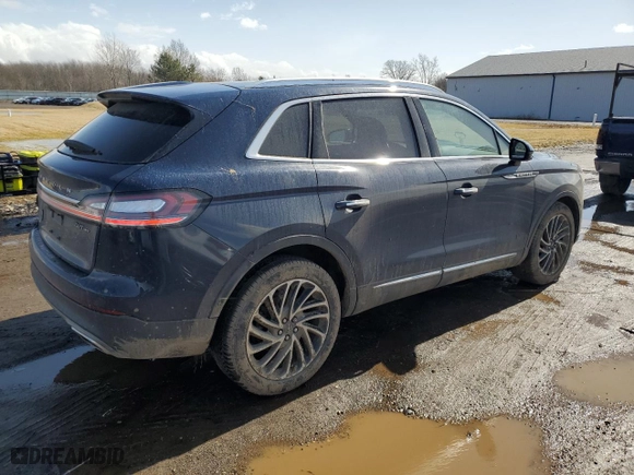 2019 Lincoln Nautilus Reserve with VIN 2LMPJ8L98KBL32497, listed as a Copart auction lot 47851515 with 0 mi miles and Salvage Title. Bid and sale history available at carsss.com. Image 3.