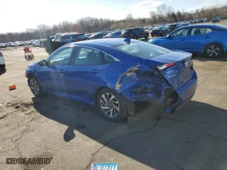 2018 Honda Civic Sedan EX with VIN 2HGFC2F71JH600865, listed as a Copart auction lot 52006645 with 118,613 mi miles and Salvage Title. Bid and sale history available at carsss.com. Image 2.