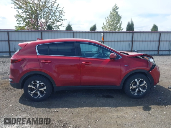 2020 Kia Sportage LX with VIN KNDPMCAC5L7635790, listed as a IAAI auction lot 42140965 with 46,057 mi miles. Bid and sale history available at carsss.com. Image 14.