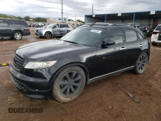 2003 Infiniti FX Options with VIN JNRBS08W83X403361, listed as a Copart auction lot 72135394 with 192,629 mi miles and Salvage Title. Bid and sale history available at DreamBid. Image 1.