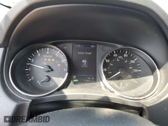 2018 Nissan Rogue SV with VIN KNMAT2MV4JP565101, listed as a Copart auction lot 51054615 with 75,809 mi miles and Non Repairable. Bid and sale history available at carsss.com. Image 9.