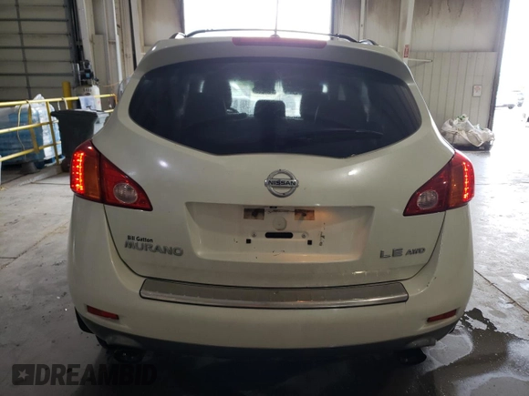 2010 Nissan Murano SL with VIN JN8AZ1MW0AW136050, listed as a Copart auction lot 56939964 with 204,262 mi miles and Salvage Title. Bid and sale history available at carsss.com. Image 6.
