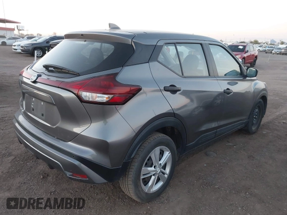 2021 Nissan Kicks S with VIN 3N1CP5BV7ML476661, listed as a IAAI auction lot 41872572 with 82,781 mi miles and . Bid and sale history available at carsss.com. Image 4.