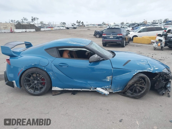 2024 Toyota GR Supra 3.0 with VIN WZ1DB0G08RW063652, listed as a IAAI auction lot 41802586 with 8,029 mi miles. Bid and sale history available at carsss.com. Image 13.