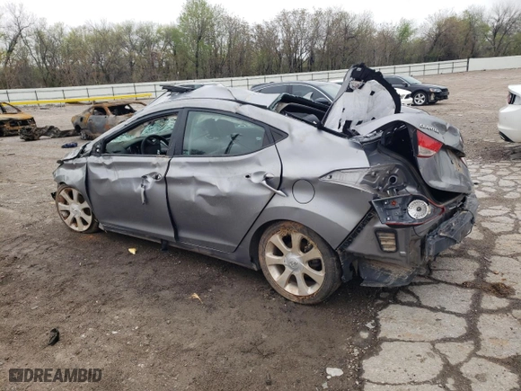 2013 Hyundai Elantra GLS PZEV with VIN KMHDH4AE6DU630532, listed as a Copart auction lot 51815765 with 0 mi miles and Non Repairable. Bid and sale history available at carsss.com. Image 2.