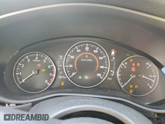 2025 Mazda CX-50 S Select with VIN 7MMVABAM5SN315995, listed as a Copart auction lot 45111025 with 3,615 mi miles and Non Repairable. Bid and sale history available at DreamBid. Image 9.