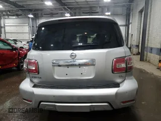 2018 Nissan Armada SL with VIN JN8AY2NC7J9551667, listed as a Copart auction lot 43334445 with 117,435 mi miles and Salvage Title. Bid and sale history available at carsss.com. Image 6.