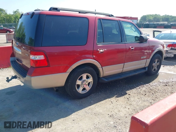 2007 Ford Expedition Eddie Bauer с VIN 1FMFU18557LA93543, выставлен на аукционе IAAI как лот 42227120 с пробегом 187 991 миль миль и . История ставок и продаж доступна на DreamBid. Изображение 4.
