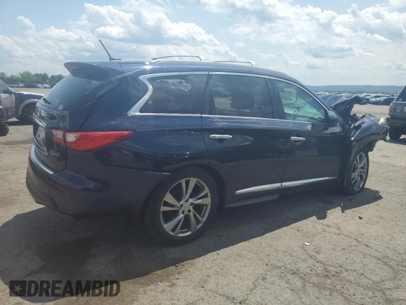 2015 Infiniti QX60 z VIN 5N1AL0MM3FC553463, wystawiony jako Copart lot #61921575 z przebiegiem Nie podano mil oraz Szkoda całkowita • Salvage title. Historia ofert i sprzedaży dostępna na DreamBid. Obrazek 3.