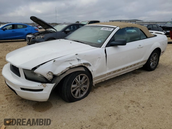 2006 Ford Mustang Standard with VIN 1ZVFT84N365149453, listed as a Copart auction lot 46847655 with 146,085 mi miles and Salvage Title. Bid and sale history available at carsss.com. Image 1.