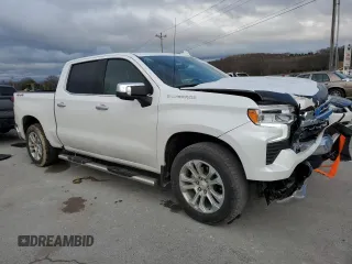 2023 Chevrolet Silverado 1500 LTZ with VIN 1GCUDGED6PZ107151, listed as a Copart auction lot 85771374 with 12,879 mi miles and Salvage Title. Bid and sale history available at carsss.com. Image 4.