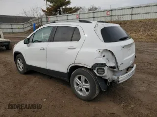 2017 Chevrolet Trax LT with VIN 3GNCJLSB7HL281603, listed as a Copart auction lot 52582335 with 92,679 mi miles and Clean Title. Bid and sale history available at carsss.com. Image 2.