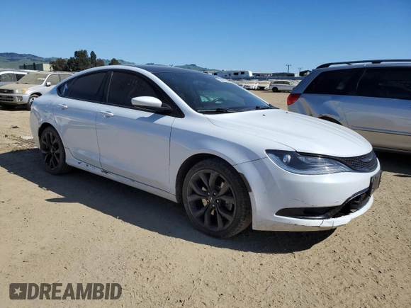 2015 Chrysler 200 S with VIN 1C3CCCBG0FN718258, listed as a Copart auction lot 48431805 with 122,209 mi miles and Salvage Title. Bid and sale history available at DreamBid. Image 4.