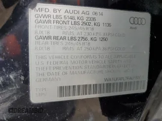 2015 Audi allroad Premium Plus with VIN WA1UFAFL7FA015311, listed as a Copart auction lot 53483955 with 158,436 mi miles and Clean Title. Bid and sale history available at carsss.com. Image 13.