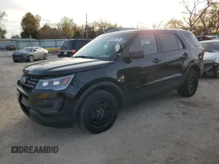 2016 Ford Utility Police Interceptor with VIN 1FM5K8AR4GGD31852, listed as a Copart auction lot 81687774 with 89,612 mi miles and Salvage Title. Bid and sale history available at carsss.com. Image 1.