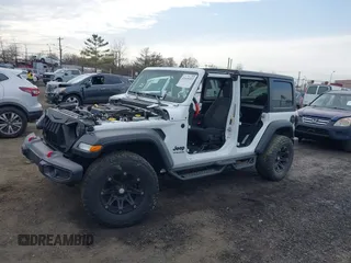2021 Jeep Wrangler Unlimited Sport S with VIN 1C4HJXDN0MW612698, listed as a IAAI auction lot 41649323 with 22,539 mi miles and . Bid and sale history available at DreamBid. Image 14.
