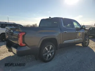 2023 Toyota Tundra Capstone Hybrid with VIN 5TFVC5DB1PX035587, listed as a Copart auction lot 87894665 with 3,056 mi miles and Salvage title. Bid and sale history available at DreamBid. Image 3.