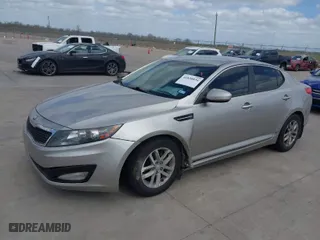 2013 Kia Optima LX with VIN KNAGM4A78D5336068, listed as a IAAI auction lot 41830834 with 169,240 mi miles. Bid and sale history available at carsss.com. Image 2.