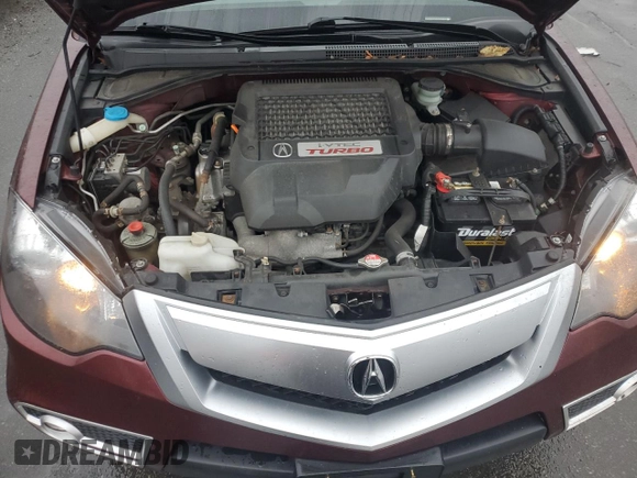 2011 Acura RDX with VIN 5J8TB1H29BA003609, listed as a Copart auction lot 43600265 with 134,600 mi miles and Salvage title. Bid and sale history available at DreamBid. Image 12.