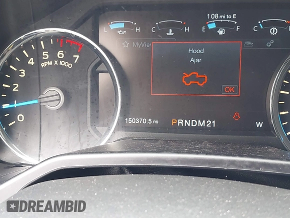2015 Ford F-150 XL with VIN 1FTEW1CG7FKF16050, listed as a IAAI auction lot 42209687 with 150,370 mi miles and . Bid and sale history available at DreamBid. Image 15.