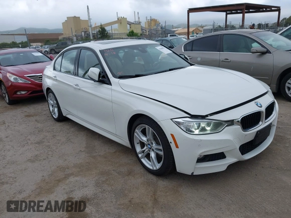 2014 BMW 3 Series 328d xDrive with VIN WBA3D5C50EKX96327, listed as a IAAI auction lot 42050971 with 163,785 mi miles. Bid and sale history available at carsss.com. Image 1.