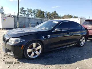 2015 BMW M5 with VIN WBSFV9C57FD594703, listed as a Copart auction lot 37756913 with 165,305 mi miles. Bid and sale history available at carsss.com. Image 1.