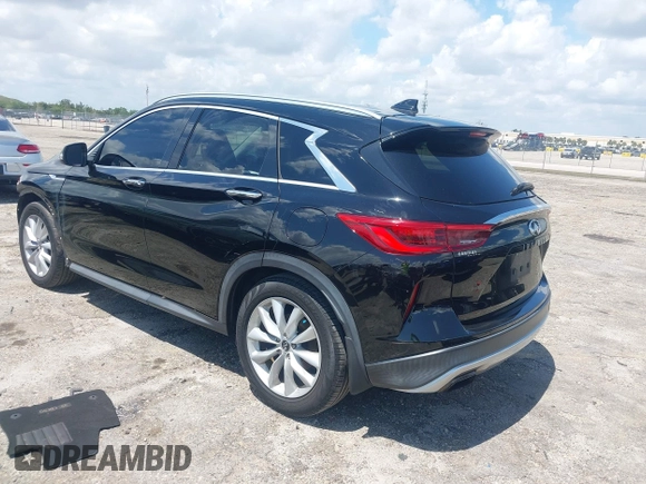 2019 Infiniti QX50 LUXE with VIN 3PCAJ5M16KF119709, listed as a IAAI auction lot 41922353 with 96,262 mi miles. Bid and sale history available at carsss.com. Image 3.