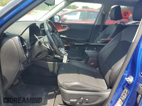 2021 Kia Soul Turbo with VIN KNDJ53AF4M7738682, listed as a Copart auction lot 54546095 with 29,728 mi miles and Salvage Title. Bid and sale history available at DreamBid. Image 7.