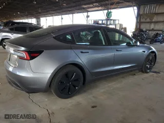 2025 Tesla Model 3 Long Range with VIN 5YJ3E1EB8SF922812, listed as a Copart auction lot 48794645 with 1,731 mi miles and Salvage Title. Bid and sale history available at carsss.com. Image 3.