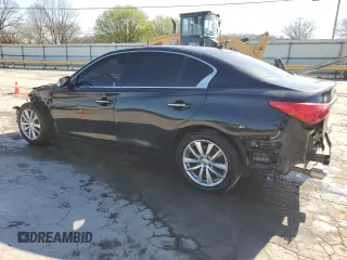 2015 Infiniti Q50 Premium with VIN JN1BV7AP8FM336966, listed as a Copart auction lot 50609175 with 100,564 mi miles and Salvage Title. Bid and sale history available at carsss.com. Image 2.