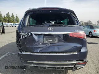 2021 Mercedes-Benz GLS 450 with VIN 4JGFF5KE9MA380689, listed as a Copart auction lot 43480605 with 52,217 mi miles and Salvage title. Bid and sale history available at DreamBid. Image 6.