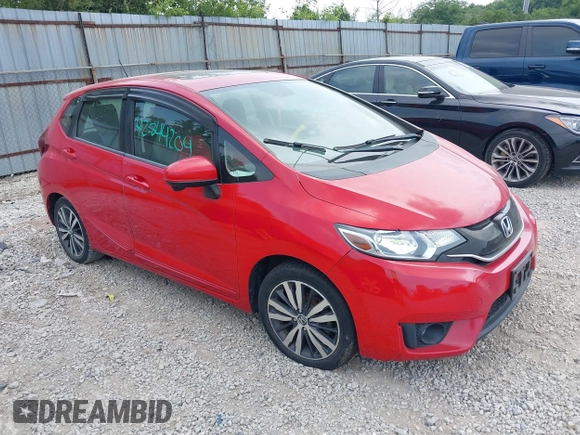 2015 Honda Fit EX-L z VIN 3HGGK5H85FM748931, wystawiony jako IAAI lot #42844204 z przebiegiem 106 381 mil mil oraz . Historia ofert i sprzedaży dostępna na DreamBid. Obrazek 1.