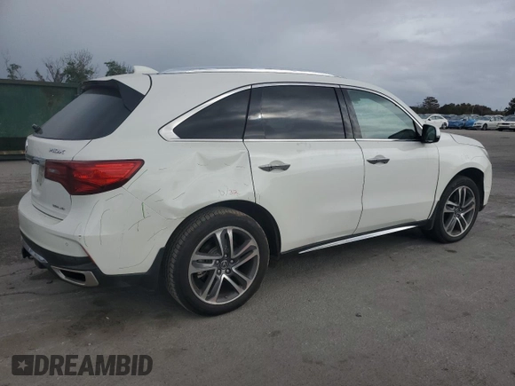 2018 Acura MDX Advance with VIN 5J8YD4H83JL026523, listed as a Copart auction lot 84719884 with 42,168 mi miles and Salvage Title. Bid and sale history available at carsss.com. Image 3.