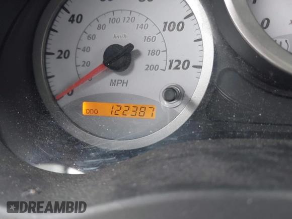 2005 Toyota RAV4 with VIN JTEGD20V650075153, listed as a IAAI auction lot 42077078 with 122,387 mi miles. Bid and sale history available at carsss.com. Image 7.