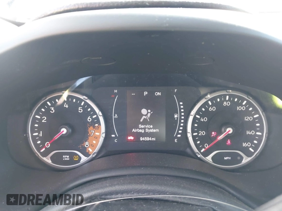 2017 Jeep Renegade Latitude with VIN ZACCJBBB7HPG48462, listed as a IAAI auction lot 41544445 with 94,594 mi miles. Bid and sale history available at carsss.com. Image 7.
