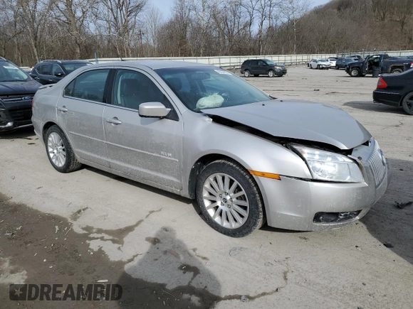 2008 Mercury Milan Premier with VIN 3MEHM02128R618802, listed as a Copart auction lot 46654355 with 72,735 mi miles and Salvage Title. Bid and sale history available at carsss.com. Image 4.