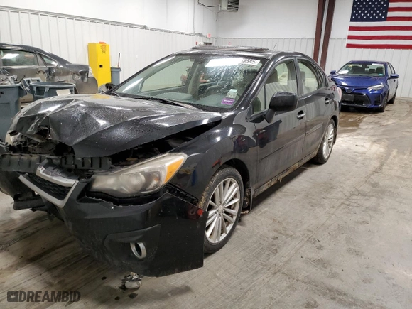 2012 Subaru Impreza Sedan 2.0i Limited with VIN JF1GJAH64CH028874, listed as a Copart auction lot 48153585 with 149,843 mi miles and Salvage Title. Bid and sale history available at carsss.com. Image 1.