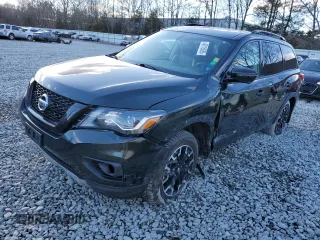 2019 Nissan Pathfinder SV with VIN 5N1DR2MM2KC650705, listed as a Copart auction lot 48116885 with 114,862 mi miles and Salvage Title. Bid and sale history available at carsss.com. Image 1.