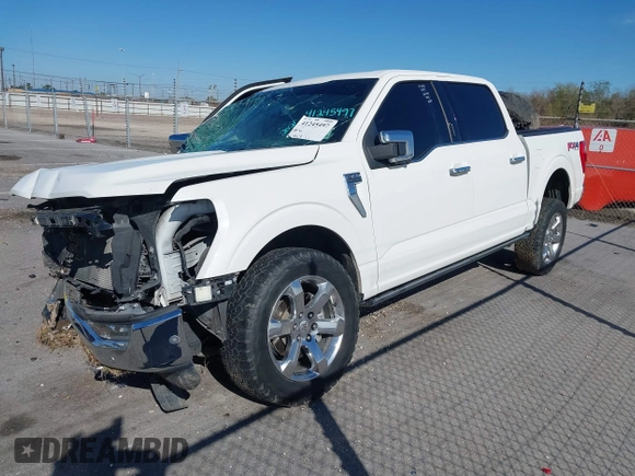 2021 Ford F-150 XL with VIN 1FTFW1E56MFA02146, listed as a IAAI auction lot 41245497 with 1 mi miles. Bid and sale history available at carsss.com. Image 13.