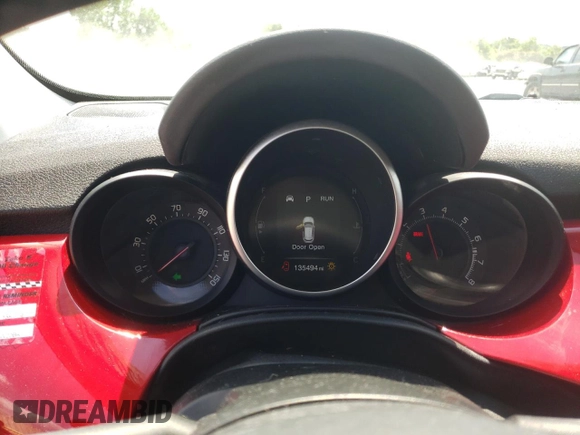 2017 FIAT 500X Lounge with VIN ZFBCFXDB4HP591388, listed as a Copart auction lot 59065624 with 135,494 mi miles and Salvage title. Bid and sale history available at DreamBid. Image 9.