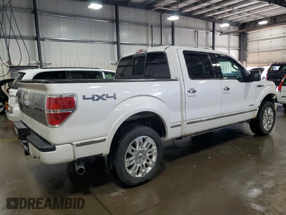 2012 Ford F-150 XL with VIN 1FTFW1ET7CFA13122, listed as a Copart auction lot 53345045 with 170,490 mi miles and Salvage Title. Bid and sale history available at carsss.com. Image 3.