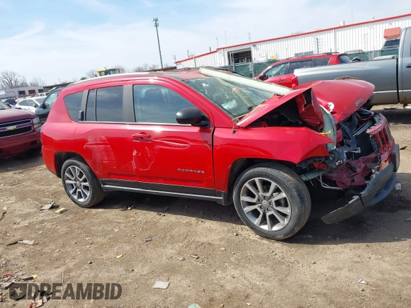 2017 Jeep Compass 75th Anniversary Edition with VIN 1C4NJDBB8HD101445, listed as a IAAI auction lot 41791238 with 35,526 mi miles. Bid and sale history available at carsss.com. Image 14.