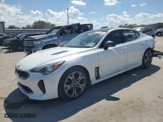 2021 Kia Stinger GT-Line with VIN KNAE15LA2M6087694, listed as a Copart auction lot 72122594 with 71,156 mi miles and Salvage Title. Bid and sale history available at carsss.com. Image 1.
