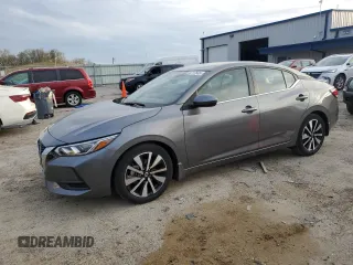 2021 Nissan Sentra SV with VIN 3N1AB8CV8MY330570, listed as a Copart auction lot 54717645 with 18,223 mi miles and Salvage Title. Bid and sale history available at carsss.com. Image 1.