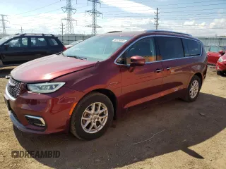 2021 Chrysler Pacifica Touring L with VIN 2C4RC1BG3MR528173, listed as a Copart auction lot 50229055 with 97,158 mi miles and Salvage Title. Bid and sale history available at DreamBid. Image 1.