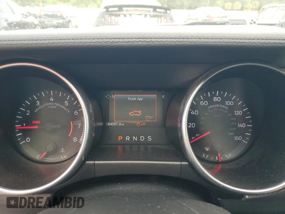 2019 Ford Mustang EcoBoost with VIN 1FATP8UHXK5129463, listed as a Copart auction lot 54005485 with 54,057 mi miles and Salvage Title. Bid and sale history available at carsss.com. Image 9.
