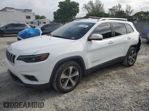 2019 Jeep Cherokee Limited z VIN 1C4PJLDB2KD243426, wystawiony jako Copart lot #52316665 z przebiegiem 52 100 mil mil oraz Szkoda całkowita • Salvage title. Historia ofert i sprzedaży dostępna na DreamBid. Obrazek 1.